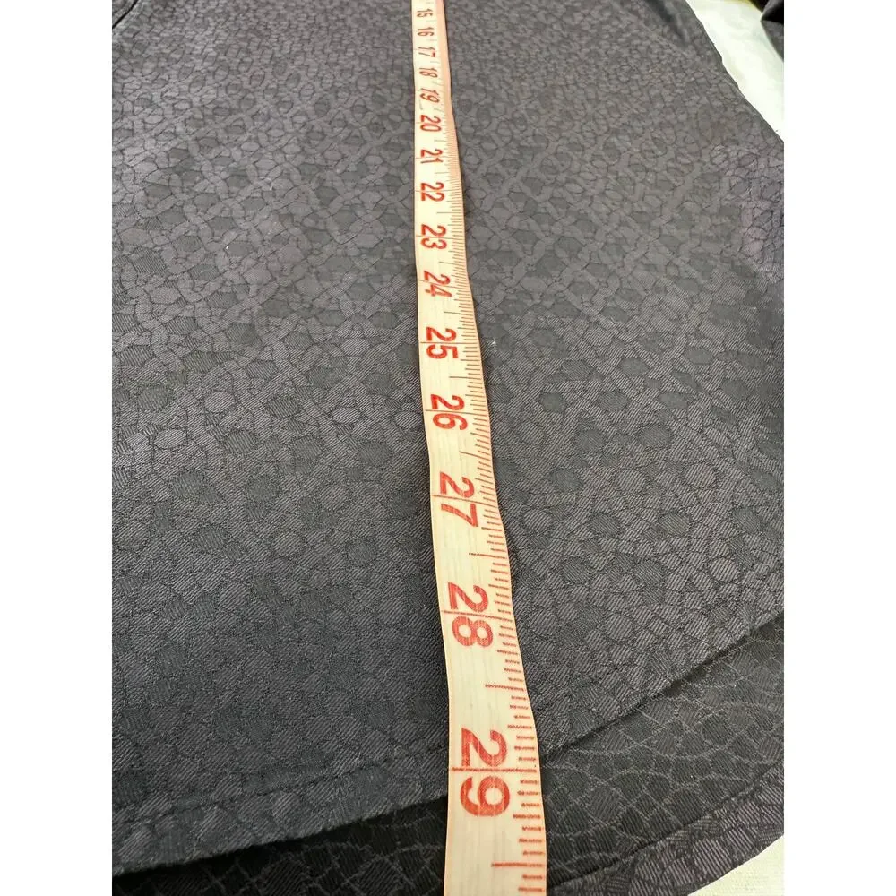 Robert Graham Mens L Button Up Shirt Flip Cuff Mask Print Classic Fit - Picture 8 of 12